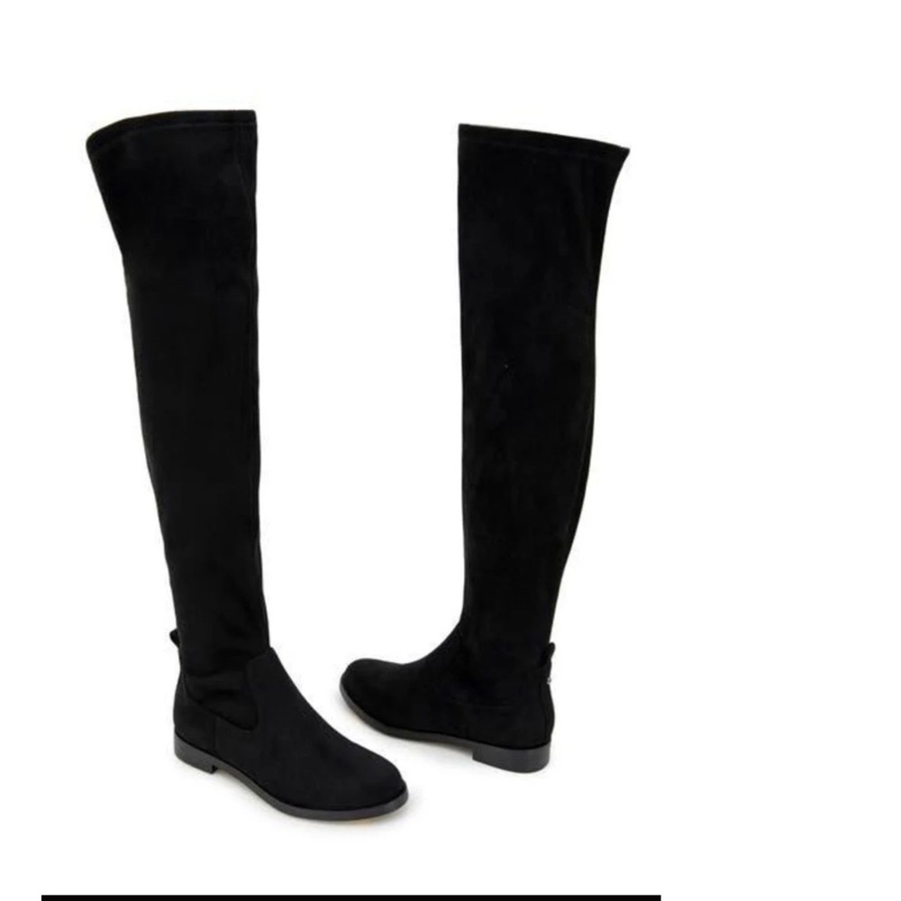 Kenneth Cole‎ Reaction Salt Stretch Over The Knee Boots Black HNXJune 25
